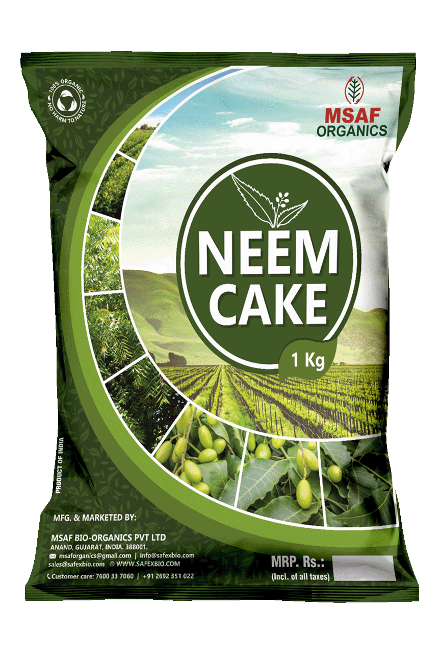 Msaf Organic Neem Cake Fertilizer for Plant Growth | Pest Repellent for Plants