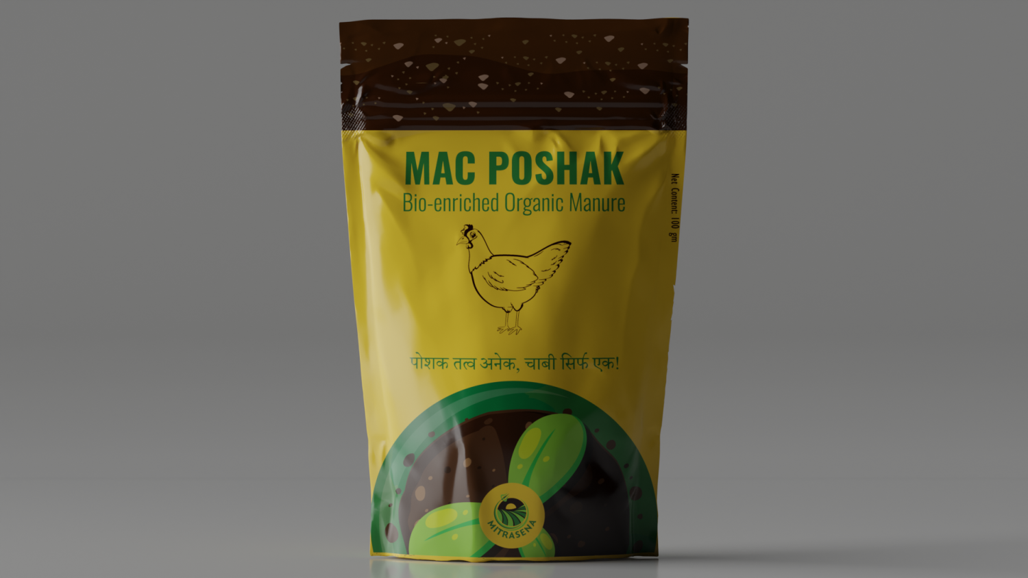 MAC-POSHAK (100 Gm) | Bio-enriched Organic Manure